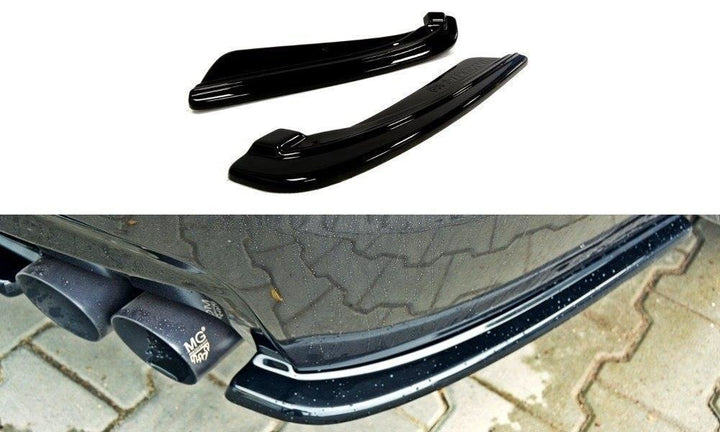 REAR SIDE SPLITTERS BMW 5 F11 M-PACK (FITS TWO DOUBLE EXHAUST ENDS)