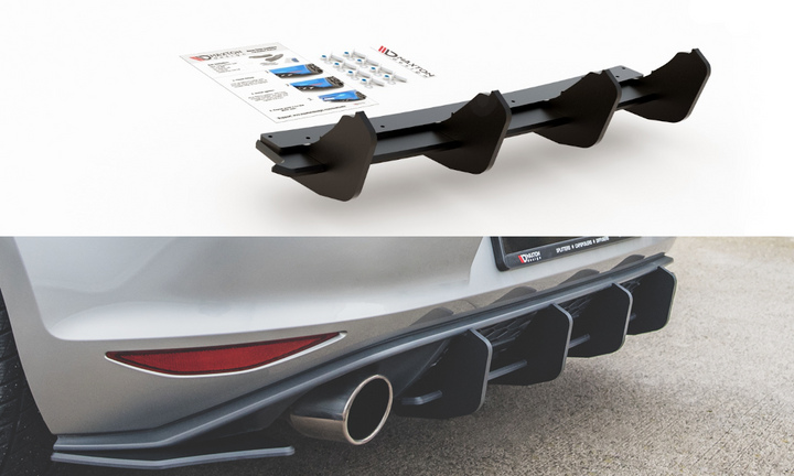 RACING DURABILITY REAR DIFFUSER V.2 VW GOLF 7 GTI