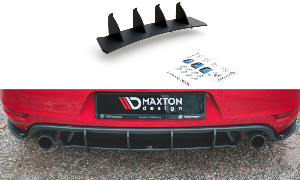 RACING DURABILITY REAR DIFFUSER V.2 VOLKSWAGEN GOLF GTI MK6