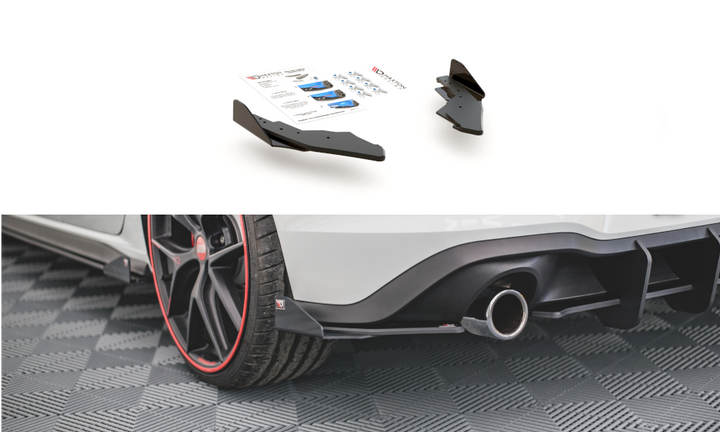 RACING DURABILITY REAR SIDE SPLITTERS + FLAPS VOLKSWAGEN GOLF 8 GTI