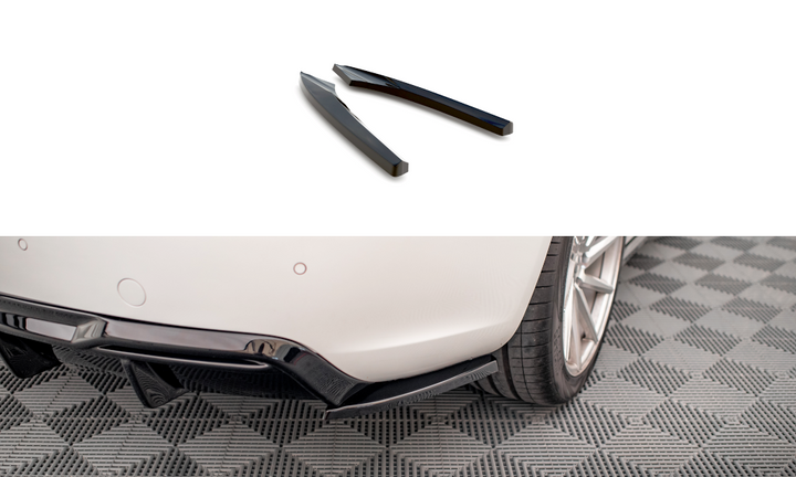 REAR SIDE SPLITTERS AUDI A5 COUPE 8T FACELIFT (Set for Maxton Valance)