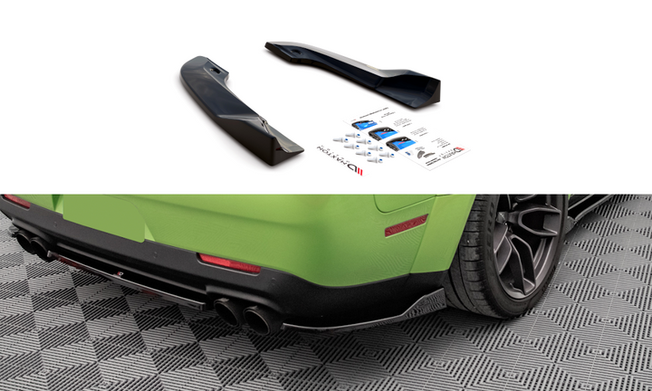 REAR SIDE SPLITTERS DODGE CHALLENGER SRT HELLCAT WIDEBODY MK3