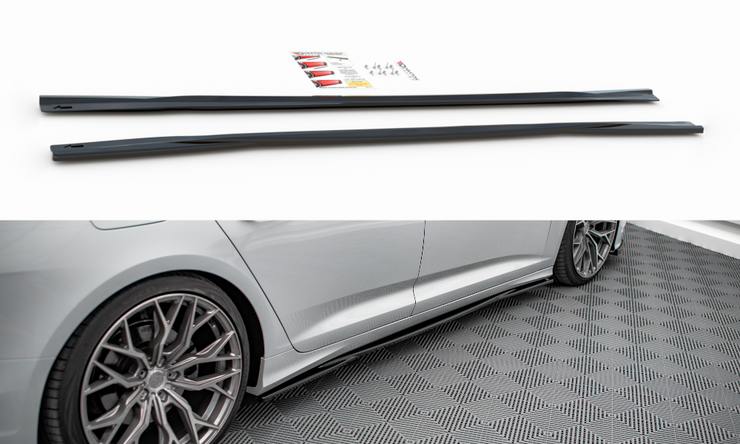 SIDE SKIRTS DIFFUSERS AUD A6 S-LINE / S6 C8