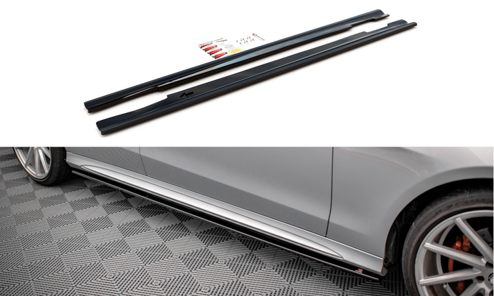 SIDE SKIRTS DIFFUSERS MERCEDES-BENZ E63 AMG SEDAN W212 FACELIFT