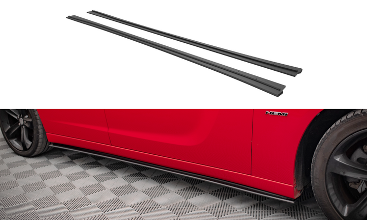 STREET PRO SIDE SKIRTS DIFFUSERS DODGE CHARGER RT MK7 FACELIFT