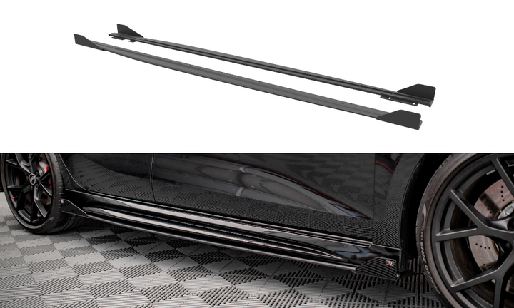 STREET PRO SIDE SKIRTS DIFFUSERS + FLAPS AUDI RS3 SPORTBACK / SEDAN 8Y