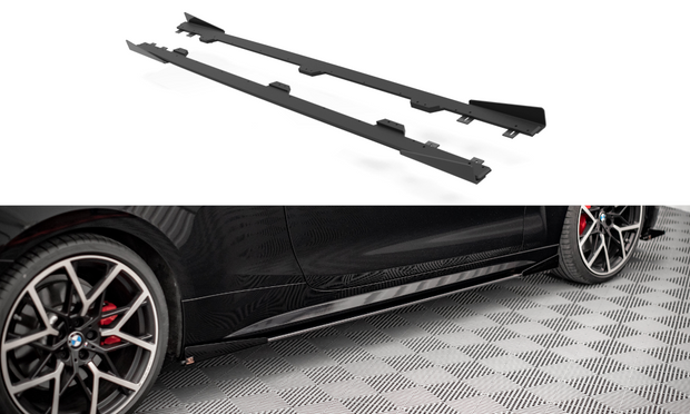 STREET PRO SIDE SKIRTS DIFFUSERS + FLAPS BM 4 M-PACK G22